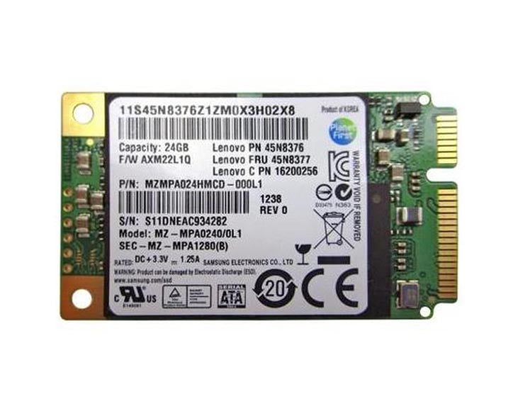 45N8377 - Lenovo 24GB mSATA PCI-Express Solid State Drive