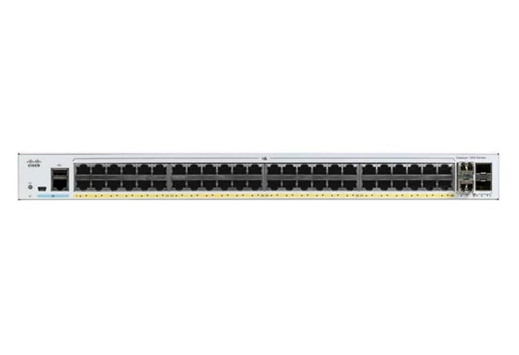 C1000-48T-4X-L - Cisco Catalyst 1000-48P-4G 48-Port PoE+ 1Gigabit Ethernet Switch