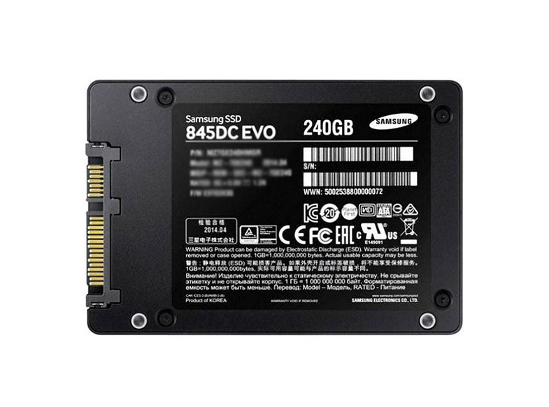 MZ-7GE240EW - Samsung 845DC EVO 240GB MLC SATA 6GB/s 2.5-inch Solid State Drive