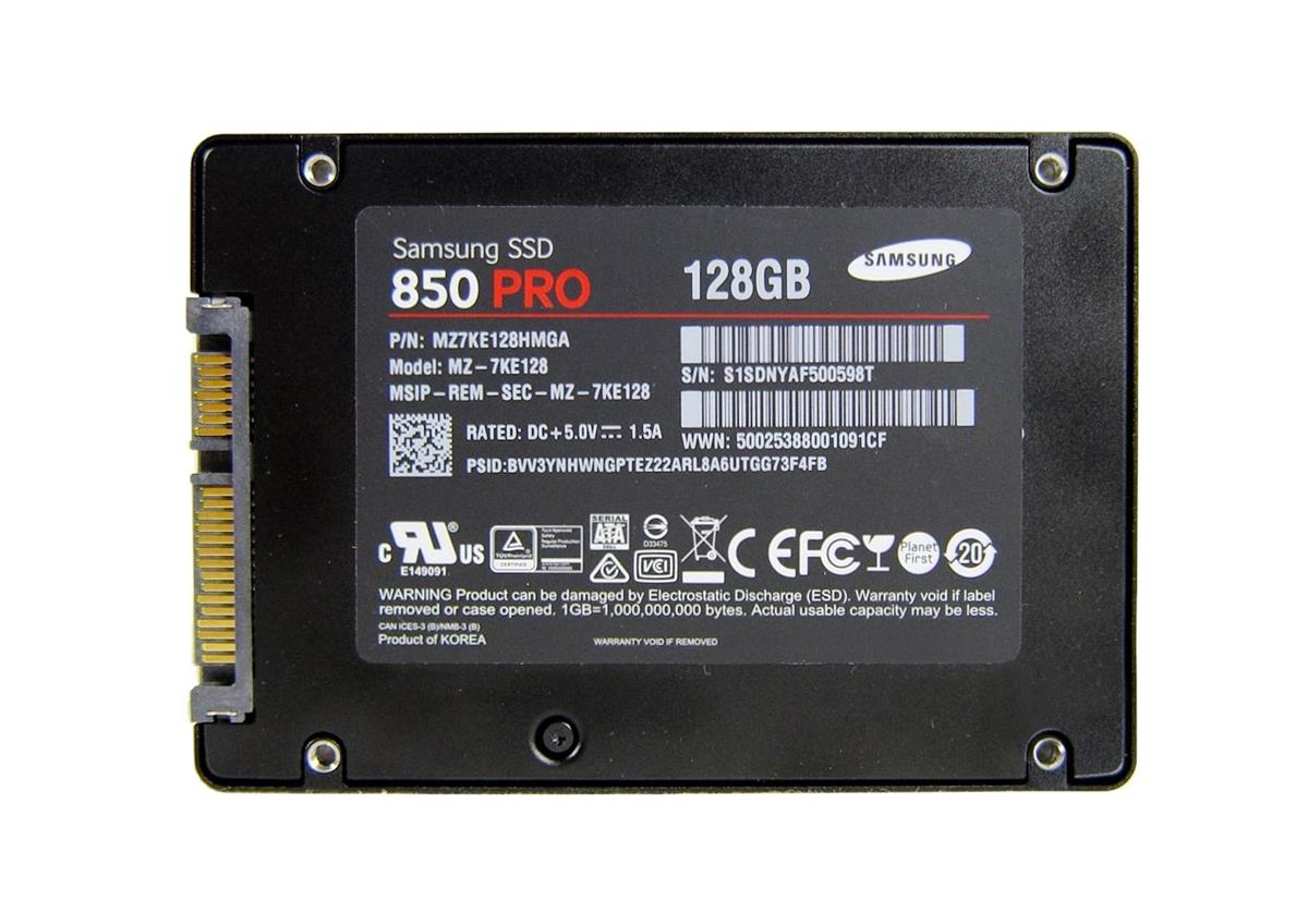 MZ-7KE128BW - Samsung 850 PRO 128GB MLC SATA 6GB/s 2.5-inch Solid State Drive