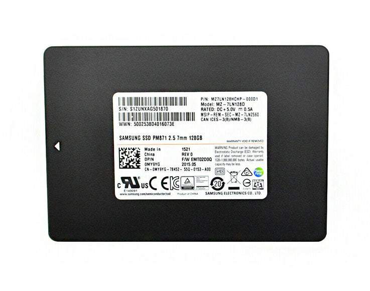 MZ-7LN128D - Samsung PM871 128GB SATA 2.5-inch Solid State Drive