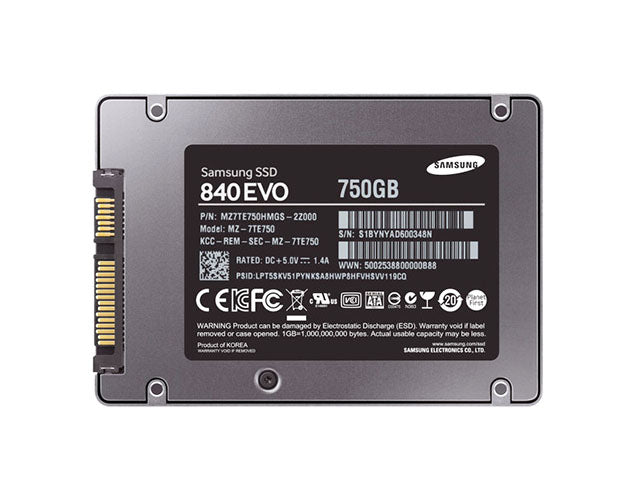 MZ-7TE750 - Samsung 840 EVO 750GB MLC SATA 6GB/s 2.5-inch Solid State Drive