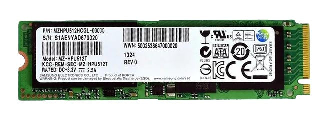 MZHPU512HCGL-00000 - Samsung 512GB MLC PCI-Express 2.0 x4 M.2 2280 SSD