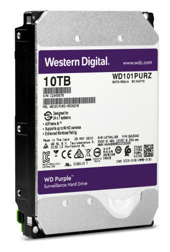 WD101PURZ - Western Digital 10TB 7200RPM SATA 6G 3.5-inch Hard Drive