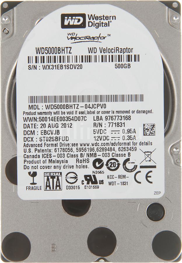 WD5000BHTZ - Western Digital 500GB 10000RPM SATA 6G 2.5-inch Hard Drive