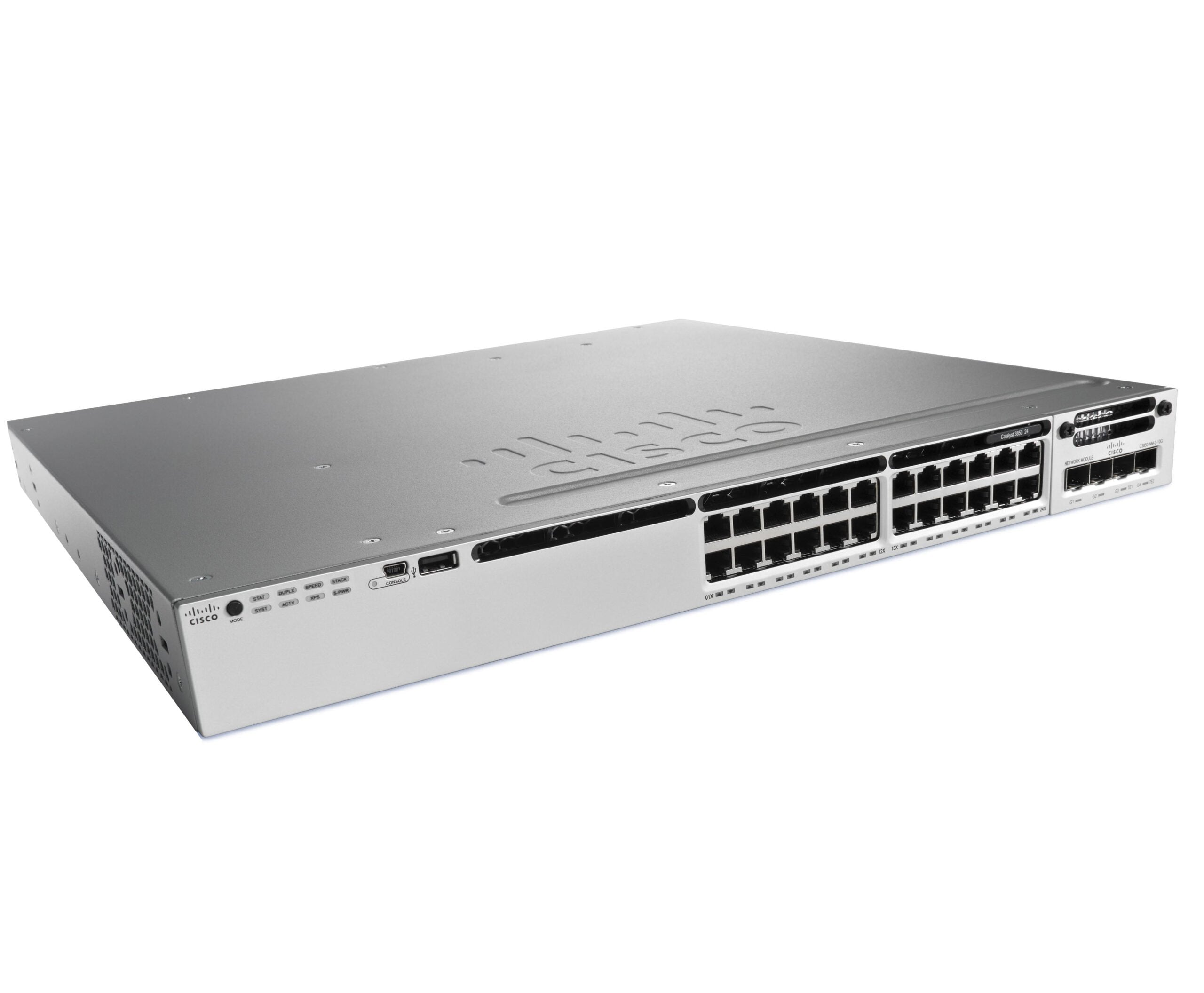 WS-C3850-24U-L - Cisco Catalyst 3850 24-Port 10/100/1000Mb/s Rackmount Ethernet Switch